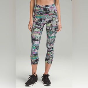 Lululemon | Fast and Free HR Crop 23” | Paint Drift Multi